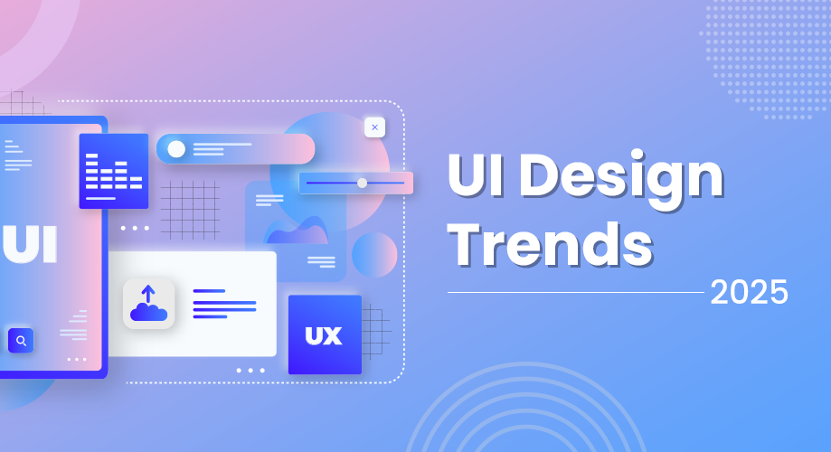 UI/UX design trends illustration